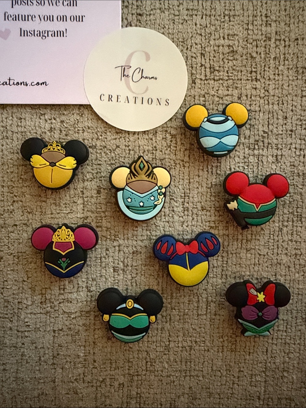 Disney Princess Croc Charms Set